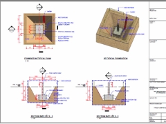 Full model revits biện pháp thi công phần ngầm 