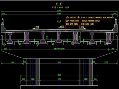 Full thiết kế cầu dầm giản đơn l=8×8+7×24.54+1×33+7×24.54+8×8 b=12m song ngữ