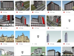 Full thư viện Sketchup Tổng hợp 170 mẫu Khách sạn và Resort