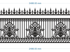 Hàng rào file cad cnc đẹp nhất dxf