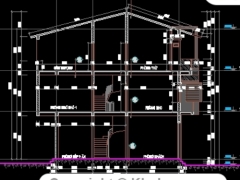 Hồ sơ cad mẫu thiết kế nhà phố 3 tầng KT 8x10m