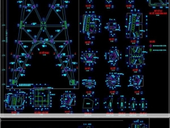 Hồ sơ file cad file cad đầy đủ cột điện cao thế với độ cao 44m