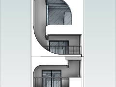 Hồ sơ thiết kế nhà phố 5 tầng,File revit nhà phố 5 tầng 5.5x16m,Kiến trúc nhà phố 5 tầng kết hợp kinh doanh
