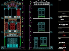 Hồ sơ mẫu nhà phố 3 tầng 4.5x17m kết hợp bán hàng ( kiến trúc + kết cấu)