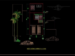 Hồ sơ nhà 2 tầng kiểu mới 4.5x18m