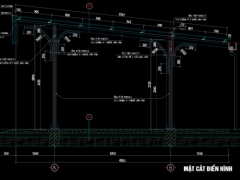 Hồ sơ thiết kế đầy đủ chi tiết Nhà để xe học sinh, giáo viên