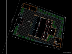 Hồ sơ thiết kế file cad Kiến trúc, kết cấu nhà thờ họ- 10x12m