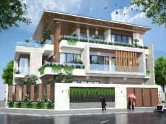 Hồ sơ thiết kế Full cad Biệt thự 3 tầng hiện đại 10.25x17m. Hồ sơ thi công kiến trúc, kết cấu, điện nước.