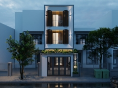 Hồ sơ thiết kế nhà phố 3 tầng hiện đại 5x19.8m