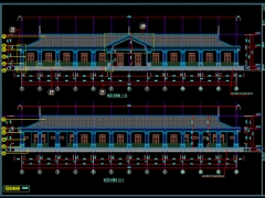 Hồ sơ thiết kế Nhà sinh hoạt văn hóa cộng đồng 10.3x43.2m, đầy đủ kiến trúc, kết cấu, điện, nước