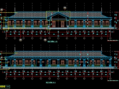 Hồ sơ thiết kế thi công Nhà ở và làm việc 1 tầng 12 gian Full kiến trúc, kết cấu, điện, nước