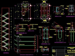 Hồ sơ thiết kế Tổng hợp các mẫu thang sắt thoát hiểm đầy đủ ( Cad + dự toán + thuyết minh)
