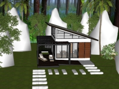 Home stay 9x12m dựng model .skp