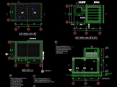 Kết cấu bể lọc nước chuẩn file cad