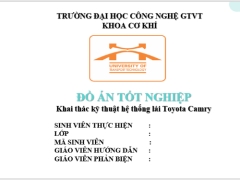 Khai thác kỹ thuật hệ thống lái Toyota Camry