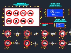 Kho bản vẽ Các loại biển báo theo QCVN 41