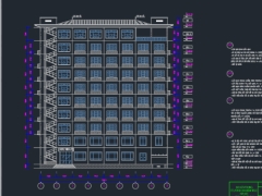 Kí túc xá trường đại học sư phạm Long Biên 10 tầng nổi 1 mái kích thước 20x35m