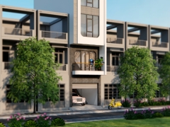 Kiến trúc Nhà phố 5 tầng kích thước 4x11.8m đẹp, hiện đại