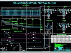 Luận văn bê tông cốt thép – dầm t l=13m no1 đầy đủ tm,bv, excel