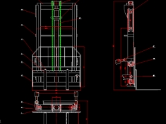 Luận văn file cad hệ thống nâng hàng cho xe nâng cỡ nhỏ