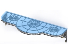 Mái kính 3D biệt thự nhà phố