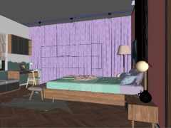 Mẫu 3d nội thất phòng ngủ file sketchup