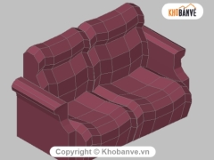 Mẫu 3d thiết kế ghế sofa cho anh em tham khảo