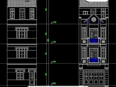 Mẫu bản vẽ các mẫu nhà phố kích thước 5x14m ( mẫu 31)