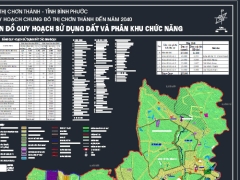 Mẫu bản vẽ cad quy hoạch chung đô thị chơn thành - bình phước đến năm 2040