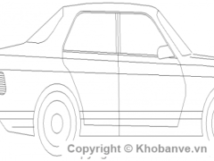 Mẫu  bản vẽ cad xe hơi