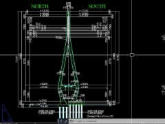 Mẫu bản vẽ cầu dây văng l=230+550+230m