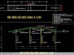 Mẫu bản vẽ cầu giao thông nông thôn b=3.8m l=16m
