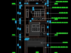 Mẫu bản vẽ mẫu chi tiết mẫu nhà phố 04 tầng (có thang máy)