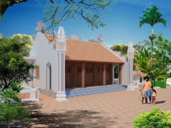 Mẫu bản vẽ nhà thờ họ Nguyễn đầy đủ 