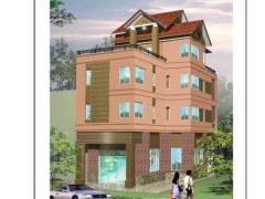 Mẫu bản vẽ thiết kế căn nhà phố 4 tầng đầy đủ kết cấu với diện tích 9x14.5m