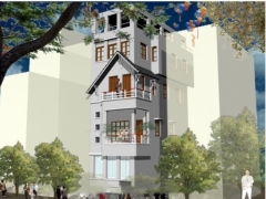 Mẫu bản vẽ thiết kế nhà phố 4 tầng đẹp với diện tích 4.5x10.8m