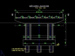 Mẫu bản vẽ trụ thân cột d1400 b=12m