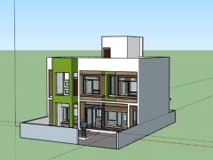 Mẫu biệt thự 2 tầng 10x15m file su đẹp mắt 