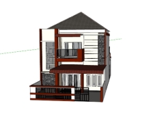 Mẫu biệt thự 2 tầng 9.1x20.7m