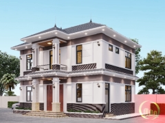 Mẫu biệt thự 2 tầng mái nhật đẹp nhất 11x9m đẹp nhất 2025