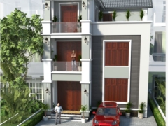 Mẫu biệt thự 3 tầng kích thước thiết kế 9.3x16m