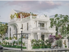 Mẫu biệt thự 3 tầng tân cổ điển 3d