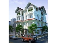 Mẫu biệt thự song lập 3 tầng 7x13.5m thiết kế