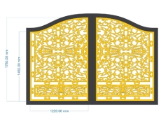 Mẫu cnc cổng 2 cánh đẹp