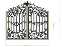 Mẫu cnc cổng 2 cánh mẫu đẹp nhất
