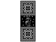 Mẫu cnc cửa sắt 1 cánh sen mới