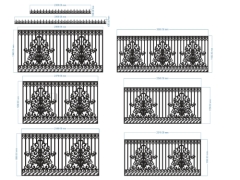 Mẫu cnc hàng rào 6 kt đẹp