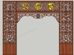 Mẫu cnc tứ quý phòng thờ, file dxf+sketchup