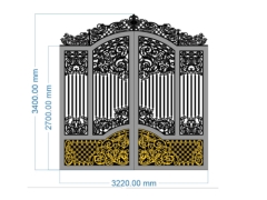 Mẫu cổng 2 cánh cnc file cad đẹp nhất