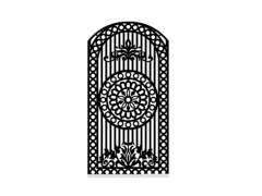 Mẫu cửa cổng 1 cánh đẹp cnc